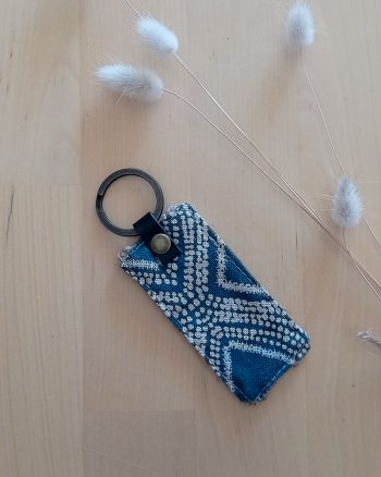 Porte clés tissu UPCYCLE HOME Abo vert