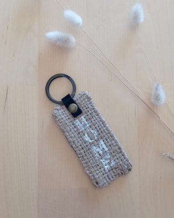 Porte clés tissu UPCYCLE HOME Abo vert – Image 2