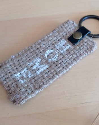 Porte clés tissu UPCYCLE HOME Abo vert – Image 3