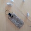 Porte clés tissu UPCYCLE Sushi bleu – Image 2