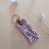 Porte clés tissu UPCYCLE HOME Asanoha curry