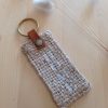 Porte clés tissu UPCYCLE HOME Asanoha curry – Image 3