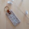Porte clés tissu UPCYCLE HOME Asanoha curry – Image 2