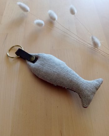 Porte clés en tissu LA SARDINE Maillane Rouge – Image 2