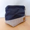 Trousse de maquillage RAJA Coton gris Lurex et Lin – Image 4