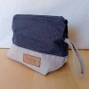 Trousse de maquillage RAJA Coton gris Lurex et Lin – Image 5