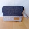 Trousse de maquillage RAJA Coton gris Lurex et Lin – Image 2