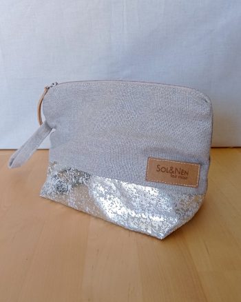 Trousse de maquillage RAJA Lin irisé et Coton brillant – Image 5