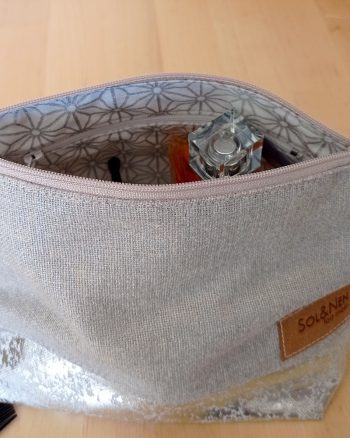 Trousse de maquillage RAJA Lin irisé et Coton brillant – Image 7