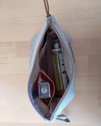 Trousse de maquillage RAJA Coton beige Lurex et Lin – Image 6