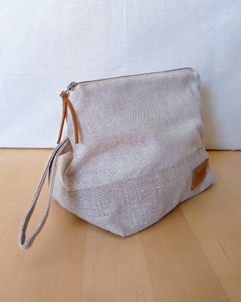 Trousse de maquillage RAJA Coton beige Lurex et Lin – Image 4