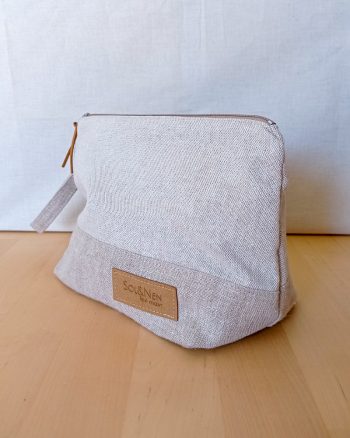 Trousse de maquillage RAJA Coton beige Lurex et Lin – Image 5