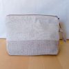 Trousse de maquillage RAJA Coton beige Lurex et Lin – Image 3