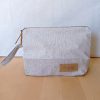 Trousse de maquillage RAJA Coton beige Lurex et Lin – Image 2