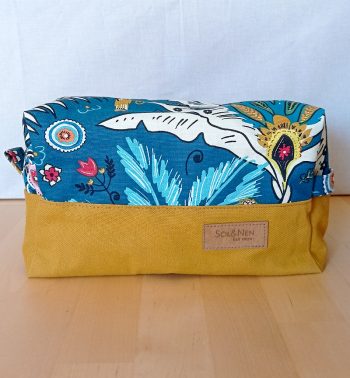Trousse de toilette SIENNA Desirade pétrole moutarde – Image 2
