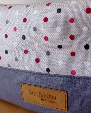 Trousse de toilette enduite SIENNA Dotty multico gris – Image 8