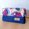 trousse de toilette femme psitta parme rectangulaire cube
