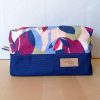 trousse de toilette femme psitta parme coton bi-matière
