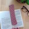 Marque page en tissu UPCYCLE Sushi rouge