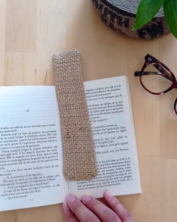 Marque page en tissu UPCYCLE Sushi rouge – Image 2