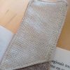 Marque page en tissu UPCYCLE Coton lurex et lin – Image 3
