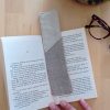 Marque page en tissu UPCYCLE Coton lurex et lin
