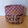 Panier de rangement CELESTE Toile de Jute / Oriental brique