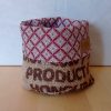 Panier de rangement CELESTE Toile de Jute / Oriental brique – Image 4