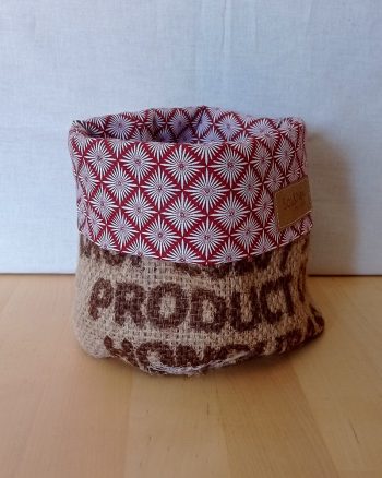 Panier de rangement CELESTE Toile de Jute / Oriental brique – Image 4