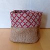 Panier de rangement CELESTE Toile de Jute / Oriental brique – Image 3