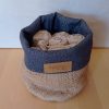 Panier de rangement CELESTE Toile de Jute / Coton lurex ardoise – Image 2