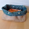 Corbeille / Sac à pain DIVA Cannage Bleu pétrole