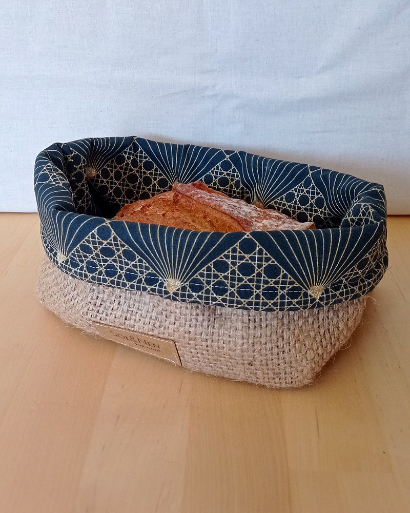 Corbeille / Sac à pain DIVA Cannage Ardoise