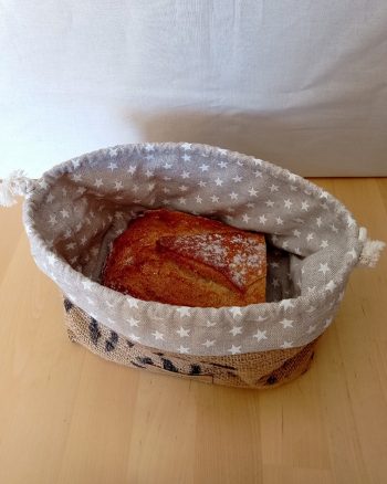 Corbeille / Sac à pain DIVA Etoiles blanches – Image 3