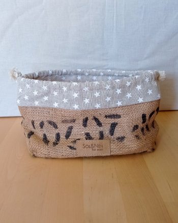 Corbeille / Sac à pain DIVA Etoiles blanches – Image 6