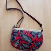 Sac besace Demi-lune ELSA Fleurs rouge – Image 3