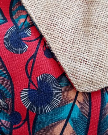 Sac besace Demi-lune ELSA Fleurs rouge – Image 9