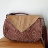 Sac besace Demi-lune ELSA Ethnik marron – Image 2