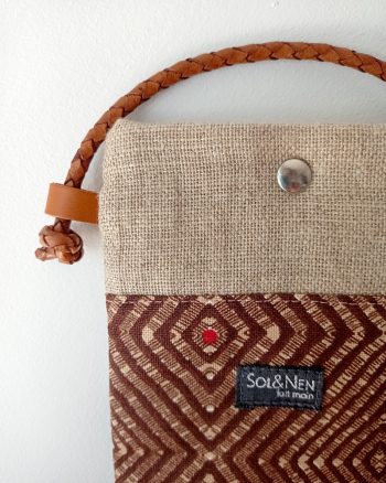 Pochette smartphone SONIA Ethnik marron – Image 5