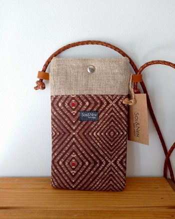 Pochette smartphone SONIA Ethnik marron – Image 2