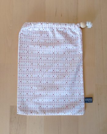 Sac de rangement en tissu PRISSY Losanges roses – Image 2