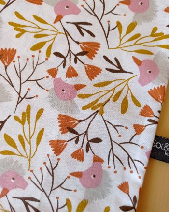 Sac de rangement en tissu PRISSY Grues fleuries – Image 4