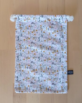 Sac de rangement en tissu PRISSY Fleurs poétiques Roses – Image 2