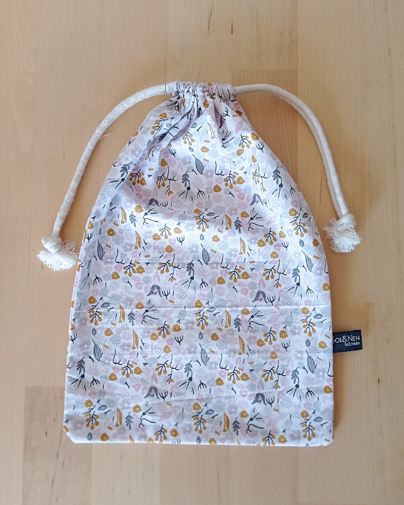Sac de rangement en tissu PRISSY Fleurs poétiques Roses
