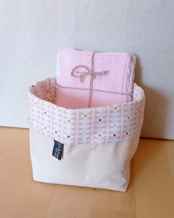 Panier pour lingettes coton lavables – Image 3