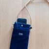 Pochette smartphone SONIA Velours Bleu marine