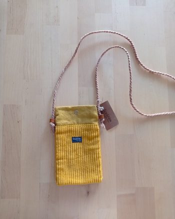 Pochette smartphone SONIA Velours Moutarde – Image 3