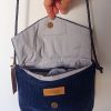 Sac bandoulière WINTY Velours Bleu Marine – Image 4