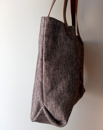 Cabas Velours ANNA Damier Beige/Marron – Image 4