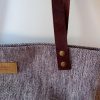 Cabas Velours ANNA Damier Beige/Marron – Image 7